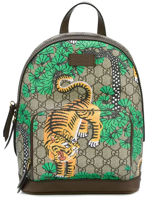 Gucci Bengal Tiger Print Backpack for Men 